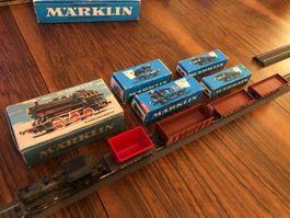 Märklin 3000 H0 Tenderlok, Zugkomposition mit Güterwagen