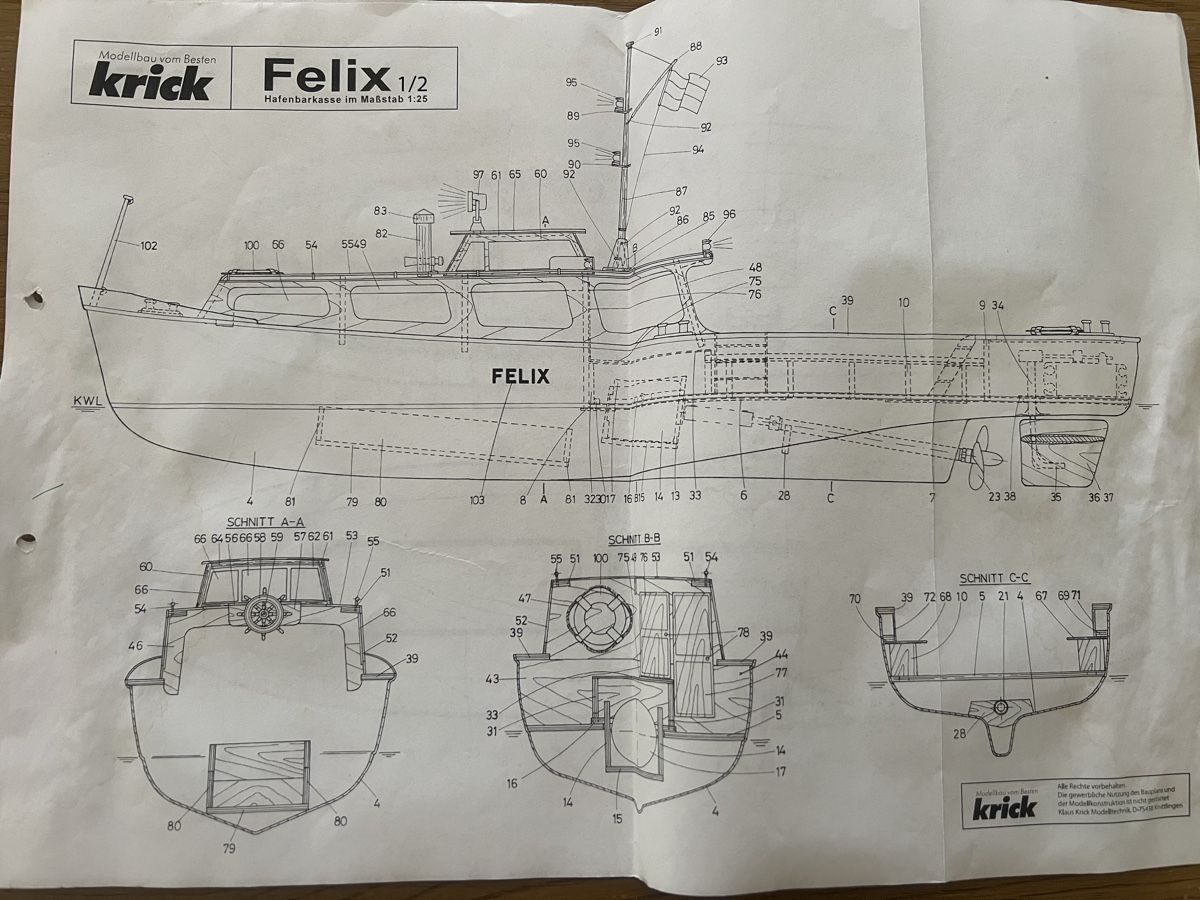 Modellismo RC: Hafenbarkasse FELIX – Usato da Zunzgen venduto da Snoopy1993 8