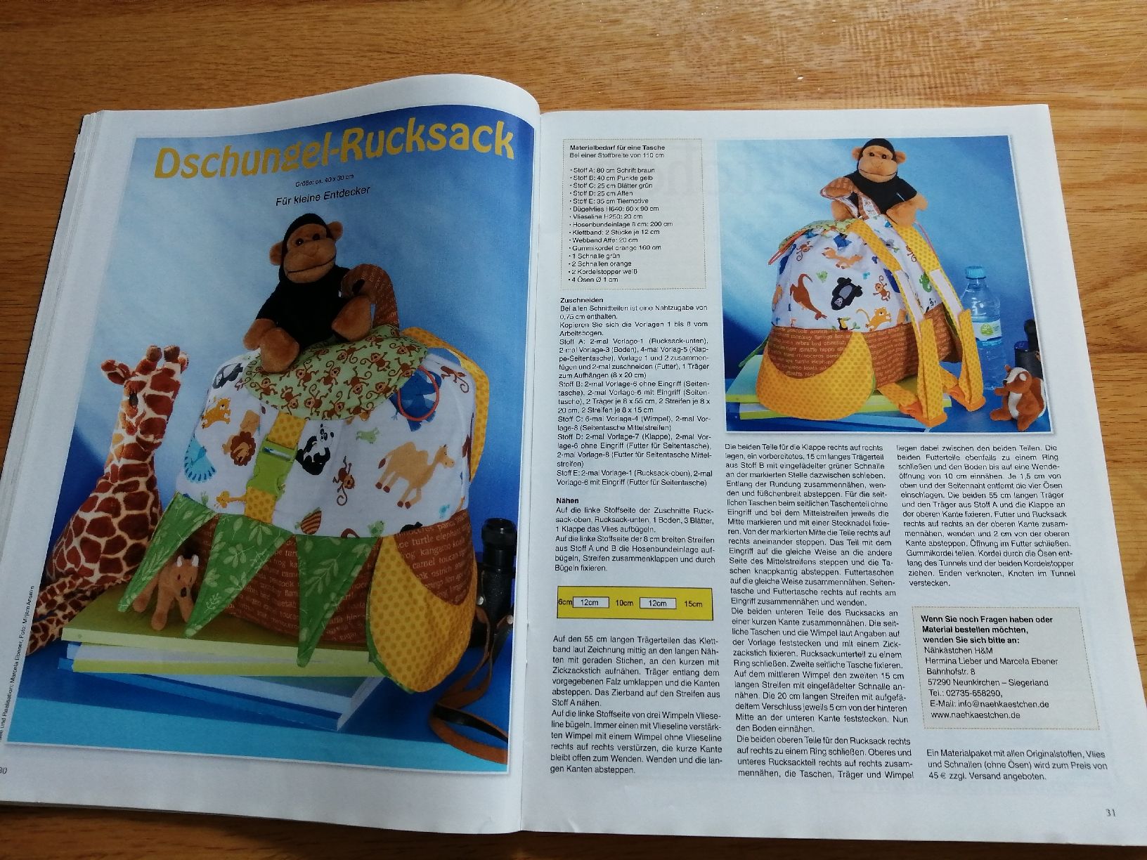 Riviste & Magazine: Patchwork Taschen Spezial - 30 Ideen mit  Arbeitsbogen – Nuovo (secondo la descrizione) da Honau venduto da holunder3 5