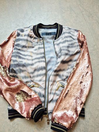 PANTA JACKET VON AIRFIELD PAILETTEN XS 34 JACKE BLOUSON TOP