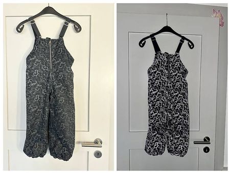Gefütterte Regenhose 110/116 - reflektierend