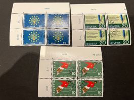 CH  1970  Viererblock  Serie FDC  Luxus  (4458)