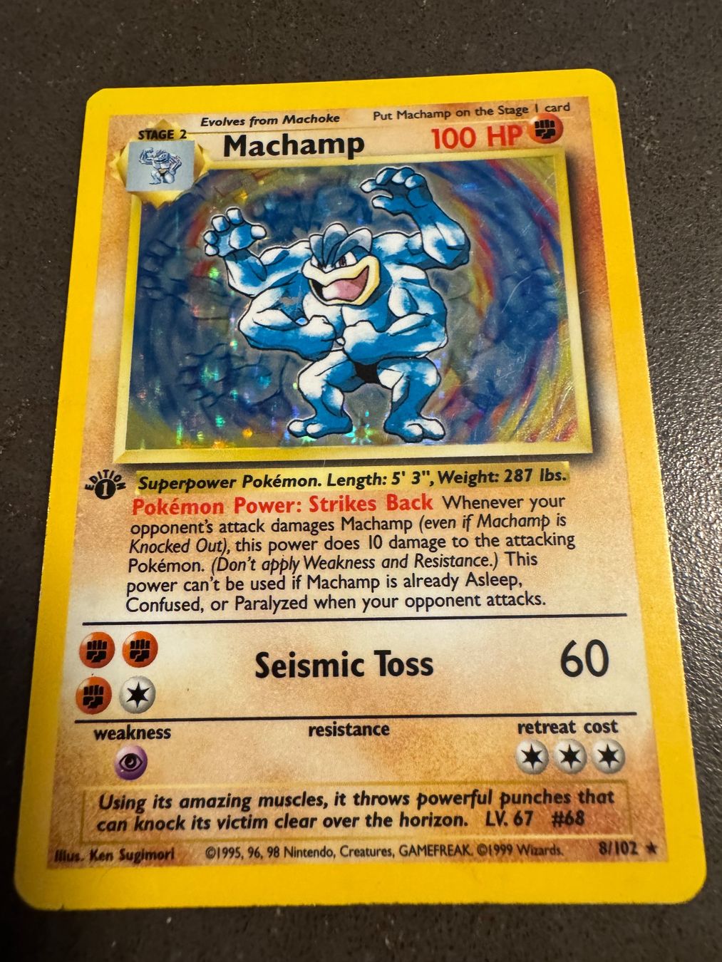Pokémon Carte collezionabili: Base Set Holo Trio - Machamp Ninetales Hitmonchan – Usato da Cadro venduto da kiks27 1