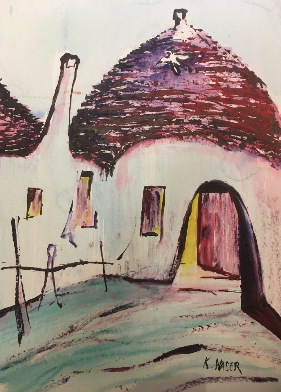 Gemälde: Kunstbild Alberobello – Neu und originalverpackt aus Adligenswil von art_7bqc