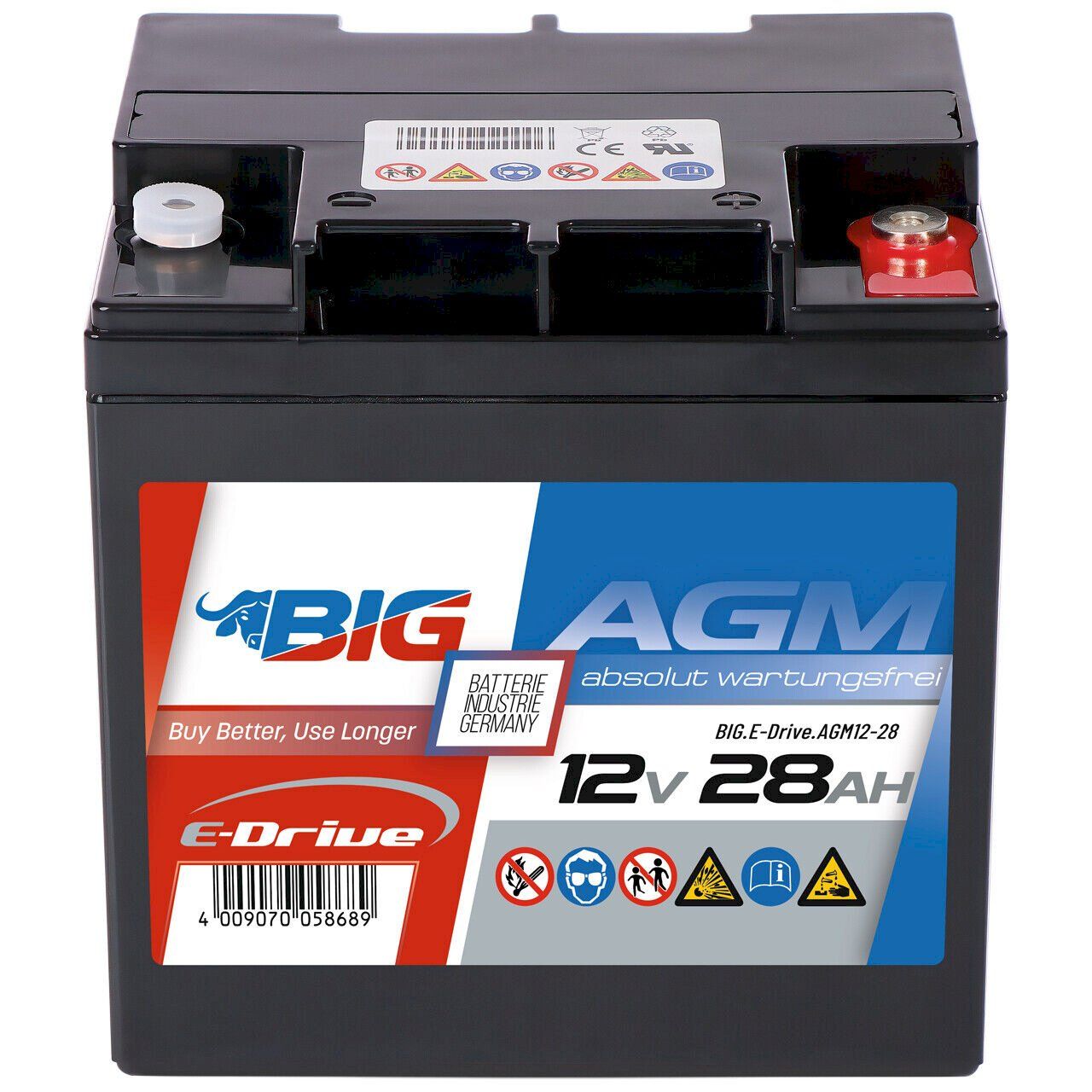 Batteries: BIG E-Drive AGM 12V 28Ah – Neuf avec emballage d'origine à Bottighofen par zaap
