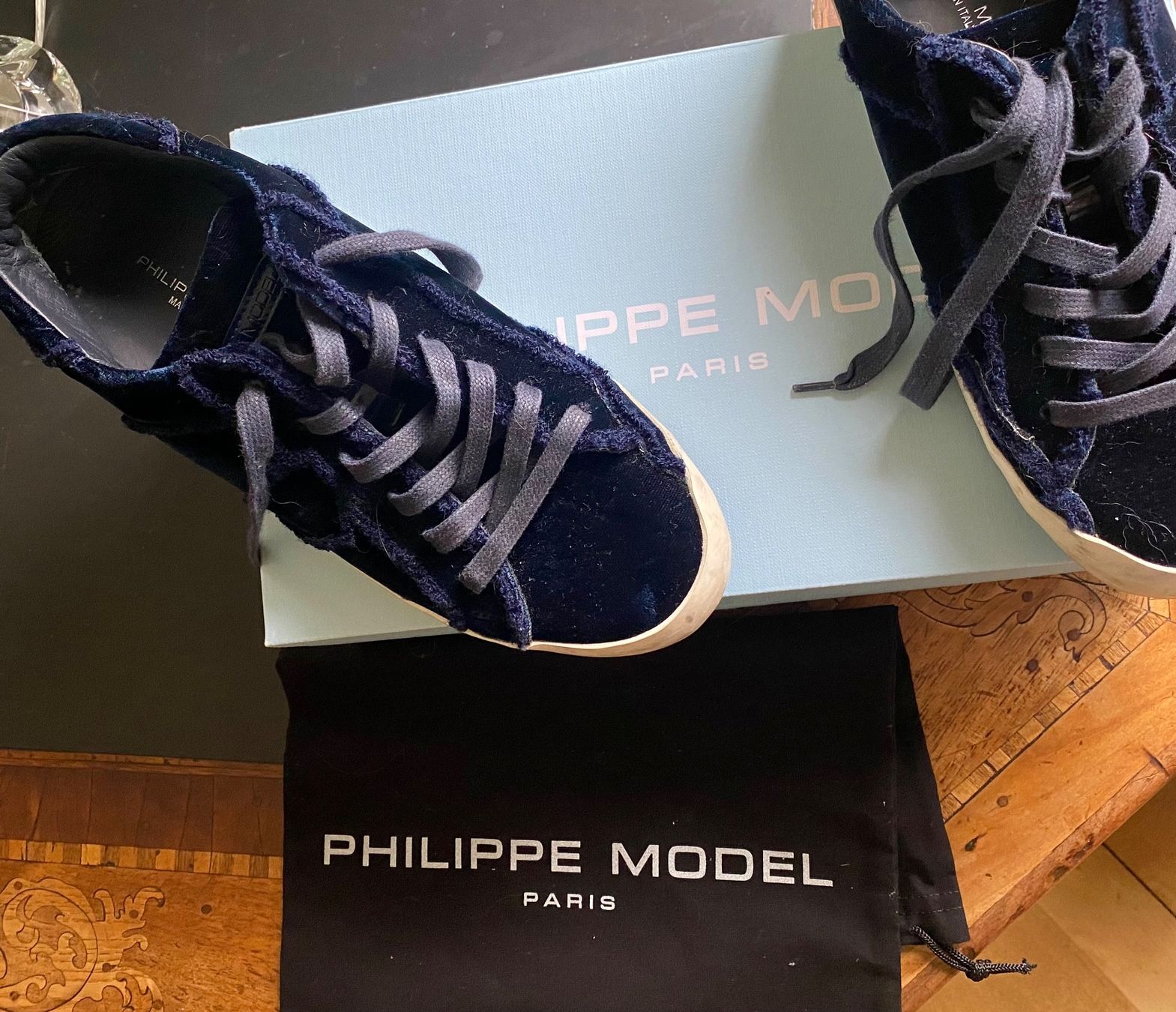 Scarpe da donna: Philipp Model Sneaker Blau NP 249.00 – Usato da Zürich venduto da Sol65