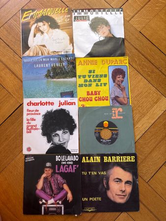 8 vinyles, 45 tours