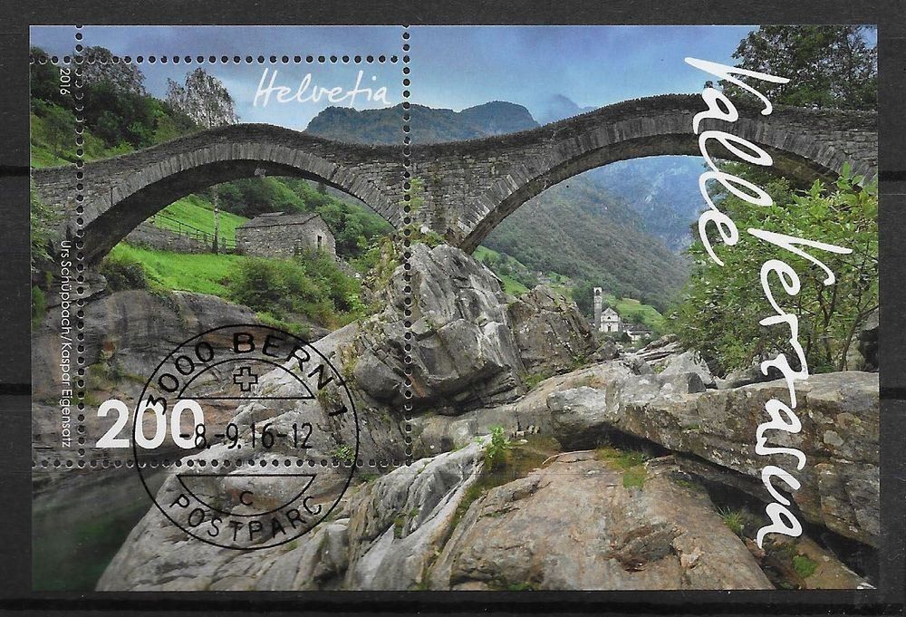 Tutti i francobolli: M1608 - Bloc Val Verzasca 1er jour – Usato da Trélex venduto da Phil_Albert