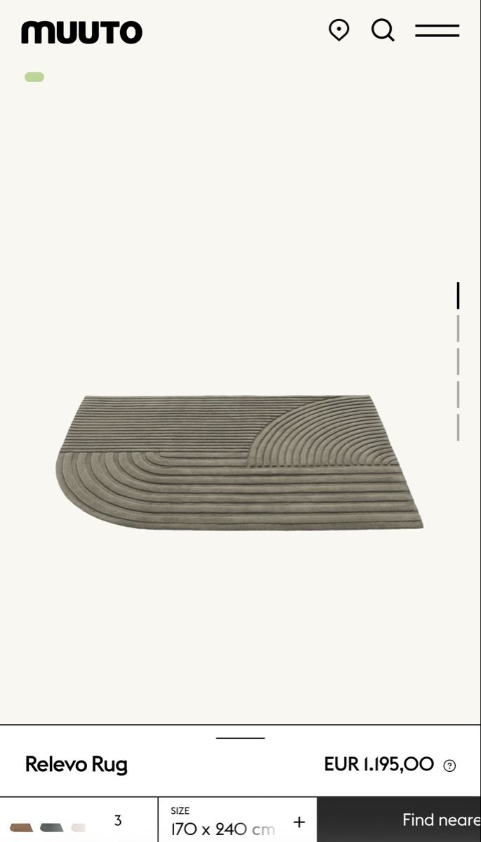 Muuto Tappeti: Muuto Relevo Rug – Usato da Zürich venduto da Peban1