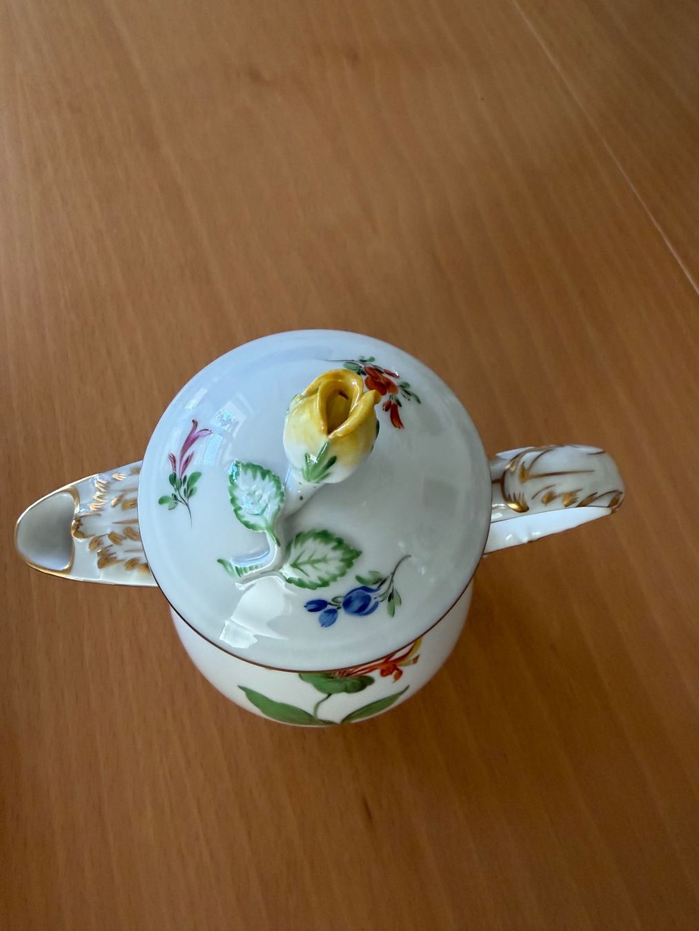 Teiere: Meissen Tee oder Kaffe Kanne mit gelber Rose – Usato da Nussbaumen AG venduto da normajeanbaker 8