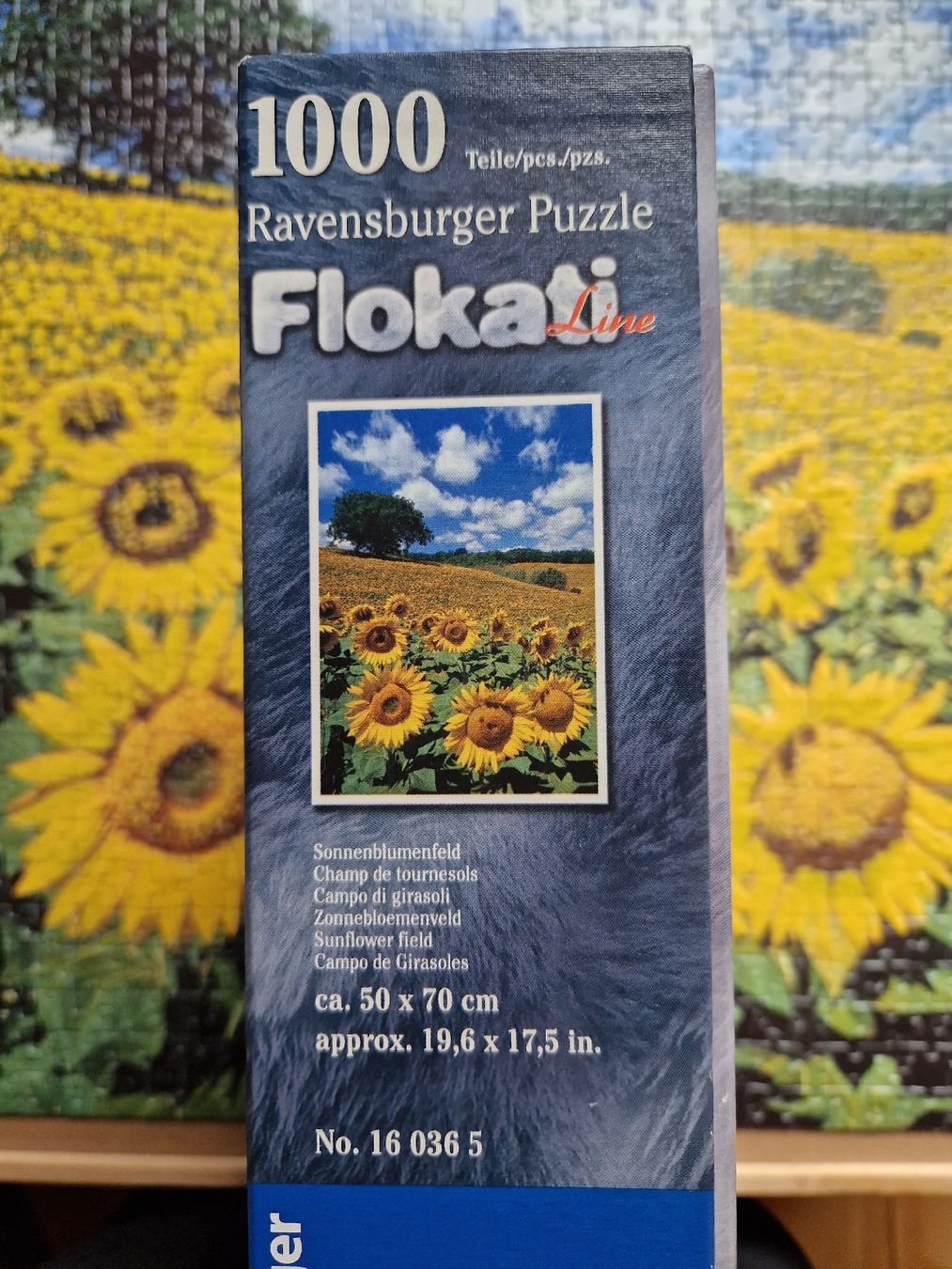 Ravensburger Puzzle: Ravensburger Puzzle, 1000 Teile, Sonnenblumenfeld – Usato da Herisau venduto da etajo 1