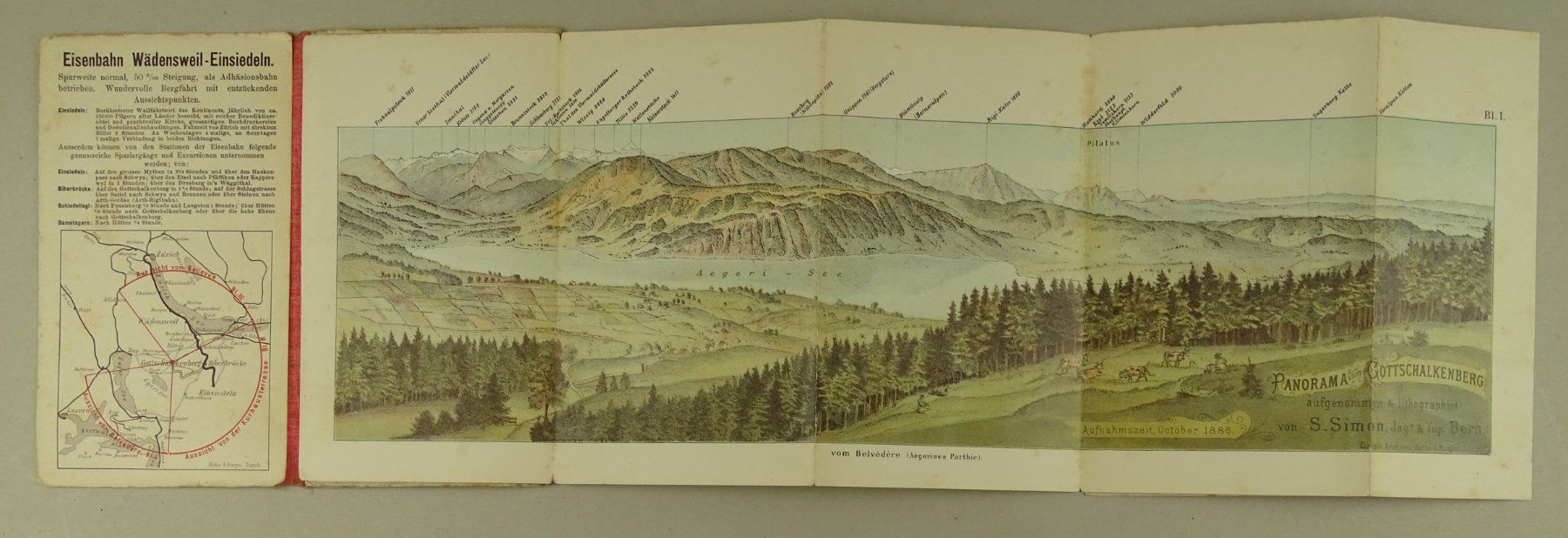 Libri: PANORAMA VOM GOTTSCHALKENBERG 1886 – Usato da Grüningen venduto da Kartensammler 2