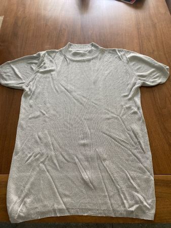 Kurzarm Shirt Feinstrick silbergrau von Kofler Grösse L