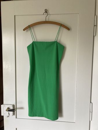H&M Kleid Minikleid grün S 34 XS wie neu