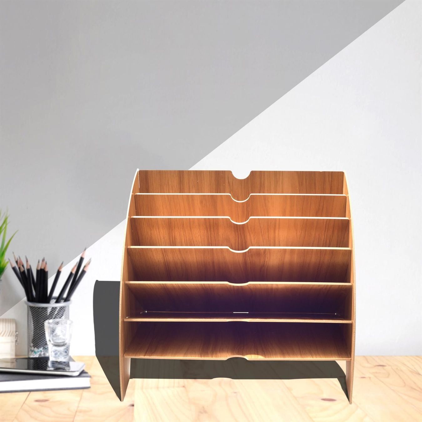 Koffer & Taschen: Dokumentenablage Holz mit 6 Fächern – Neu (gemäss Beschreibung) aus Thun von nuonuoshop 1
