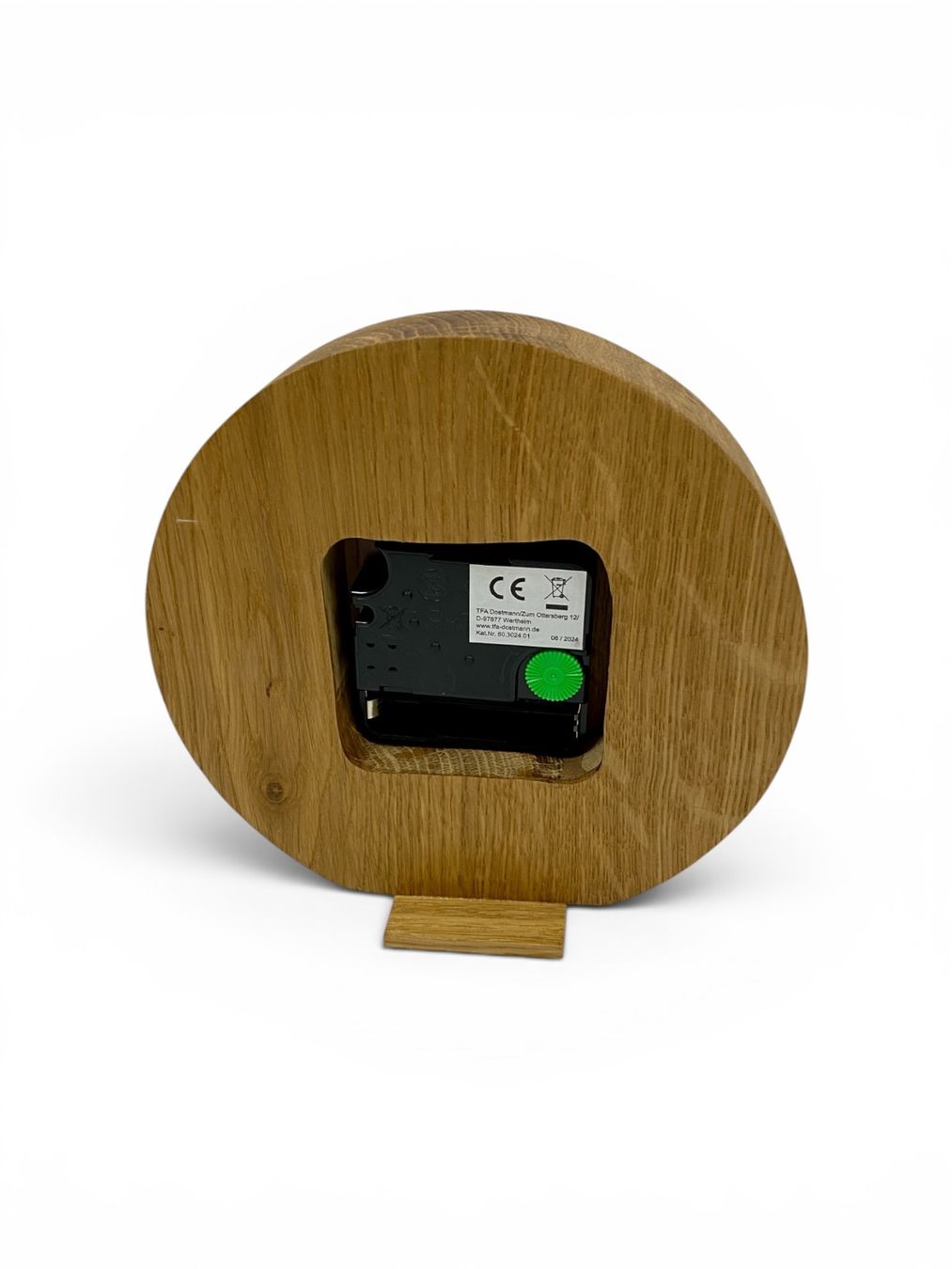 Orologi: Tischuhr Holz Eiche Zahlen schwarze Zeiger – Nuovo (secondo la descrizione) da Wängi venduto da Retro_W 2