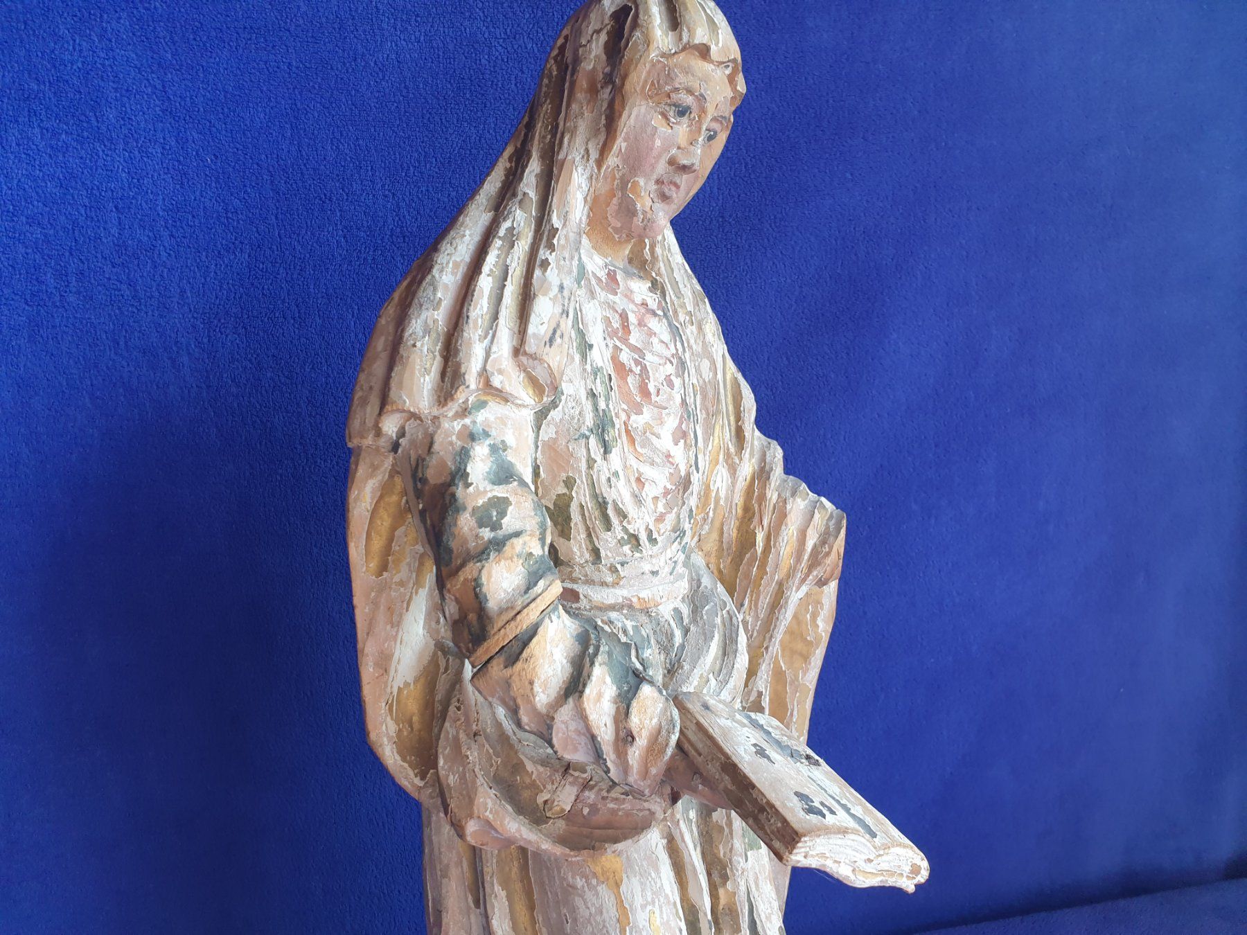 Statuette: Heiligen Figur Holz, Antik – Usato da Bözberg venduto da L-G 7