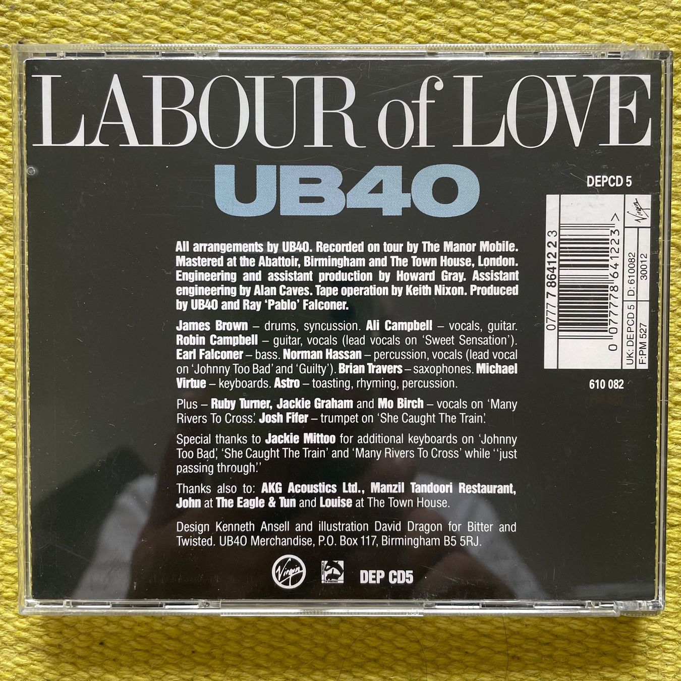 CD: UB40-LABOUR OF LOVE – Usato da Rorschacherberg venduto da CD-Roli 1