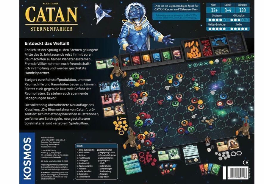 Giochi: Catan Sternenfahrer + Ergänzung Top – Nuovo e nell'imballaggio originale da Rebstein venduto da gimmma 1