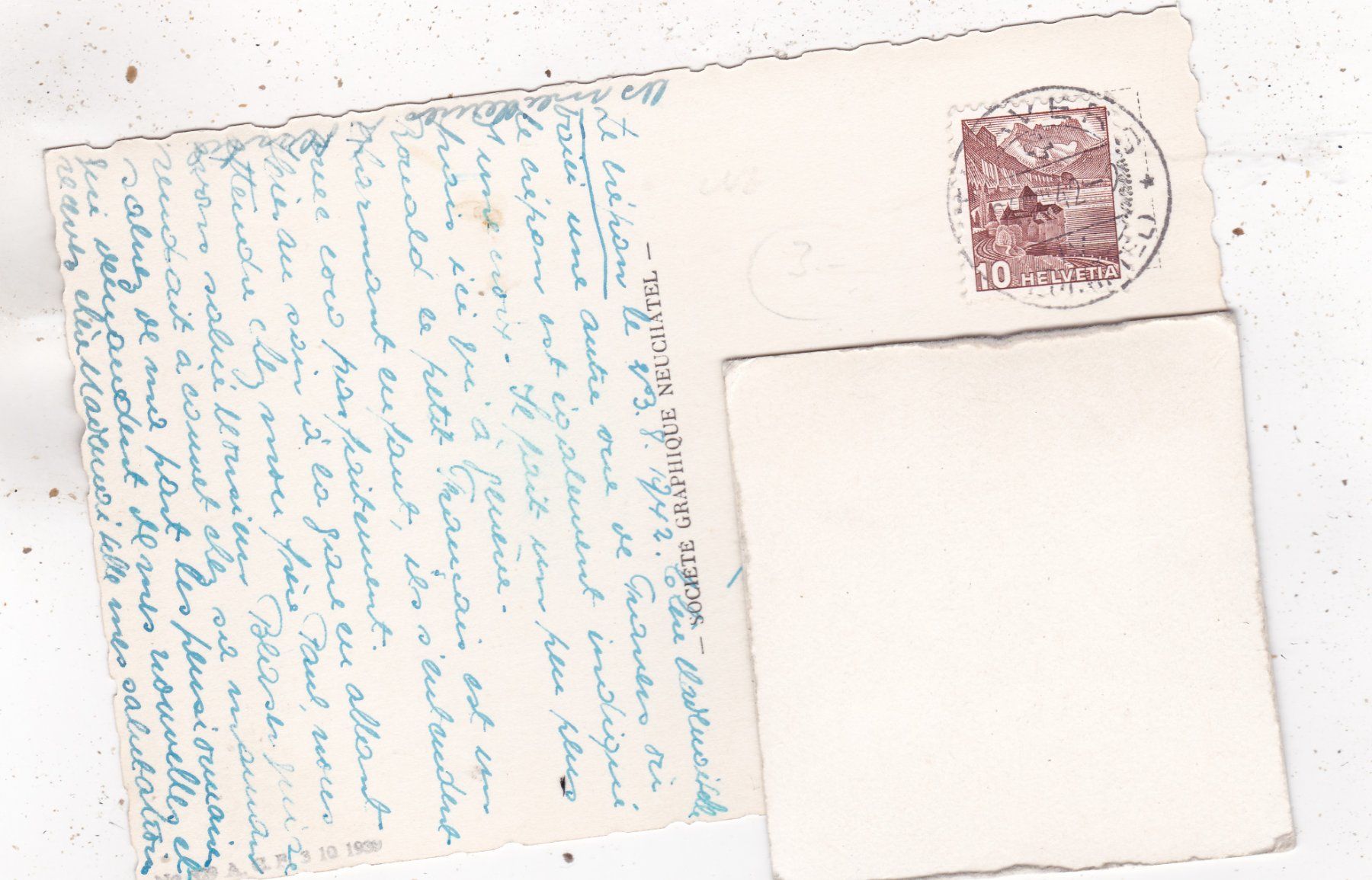Ansichtskarten: Travers 1942 – Gebraucht aus Herisau von Lisegrat2008 1