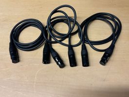3er Set XLR Kabel 1.5m (X1237)