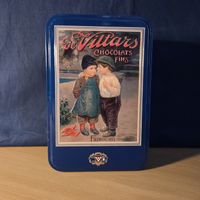 Villars Blechdose Chocolats Fins blau guter Zustand