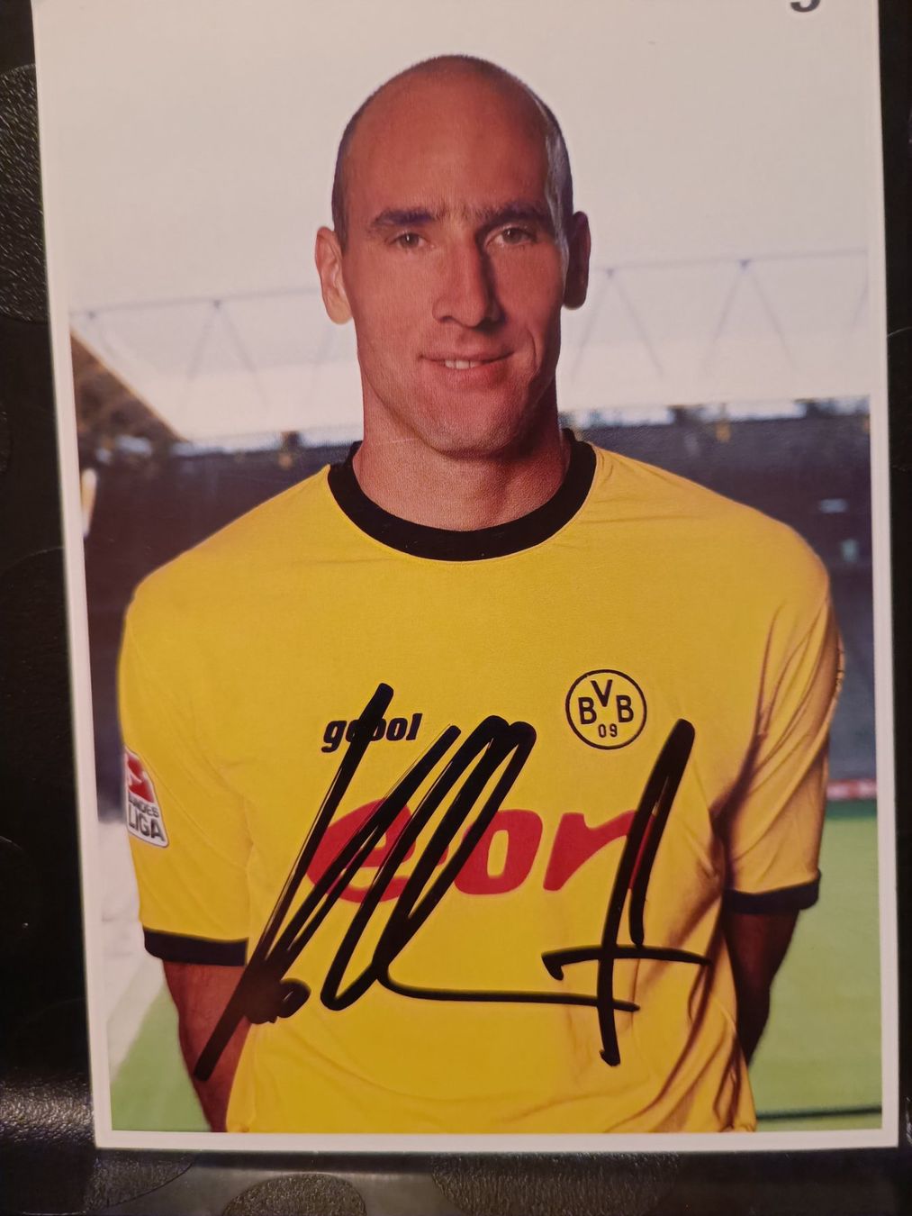 Autogramme: Jan Koller - Handsignierte BVB Autogrammkarte – Gebraucht aus Menziken von Artographs