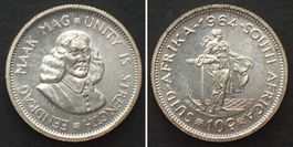 SÜDAFRIKA 10 Cents 1964 Silber Proof PP