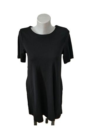 Kleid Schwarz Gr. S Mit Schlupftaschen Chillig Casual