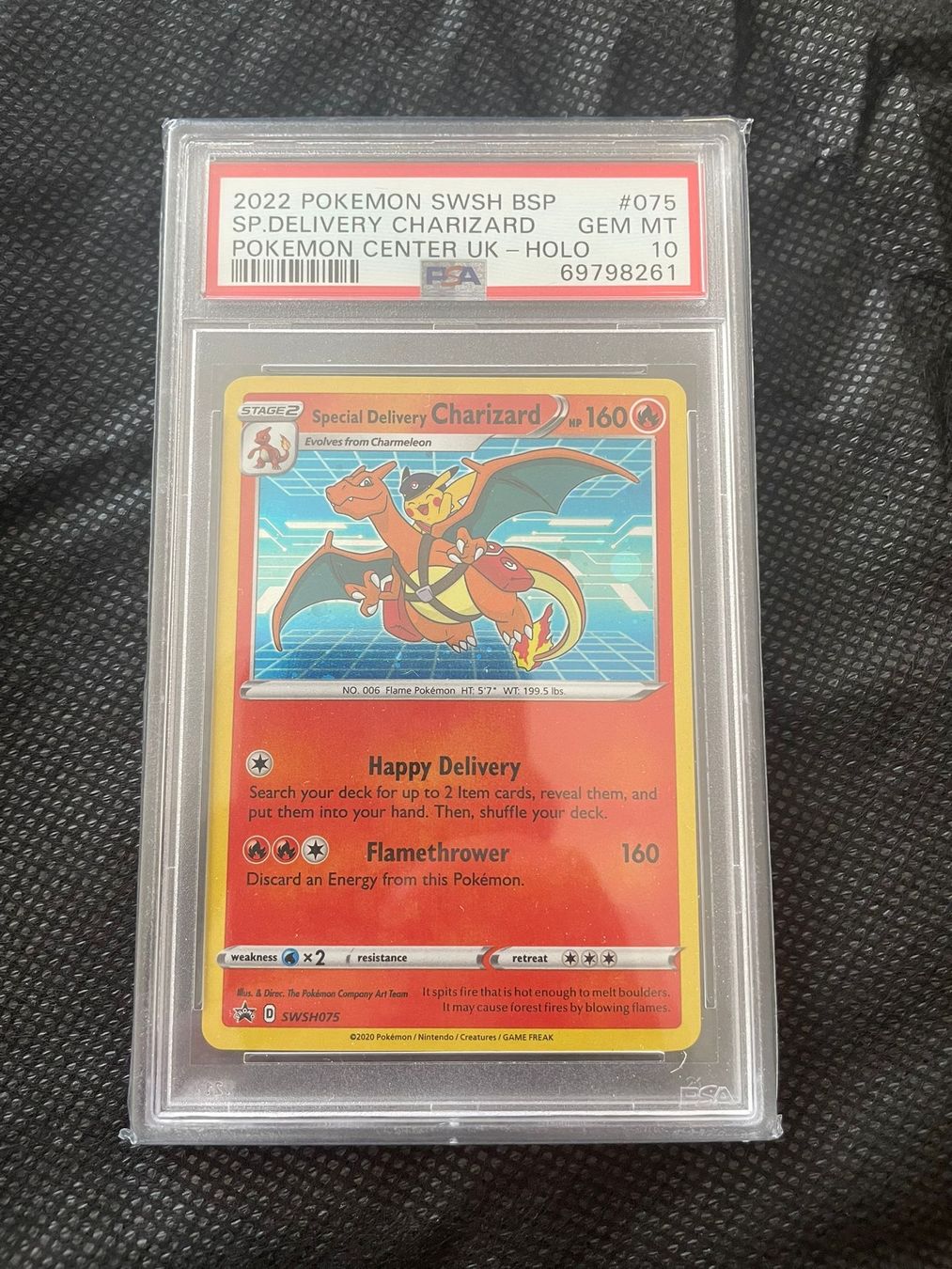 Pokémon Carte collezionabili: Pokemon SP Delivery Charizard PSA 10 – Usato da Wolfwil venduto da Dragondrei33