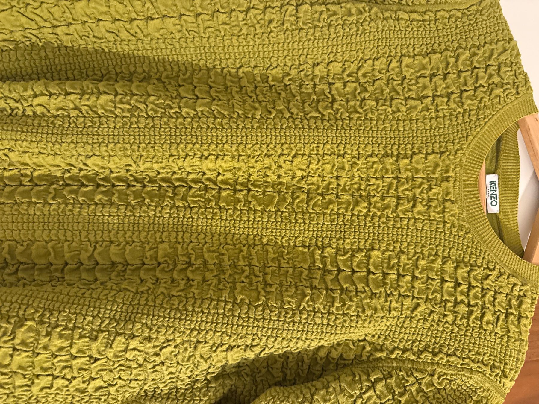 Kenzo Maglioni & Felpe: Kenzo Lime Green Textured Knit Sweater, Size Medium – Usato da Oberglatt ZH venduto da Sale12 1