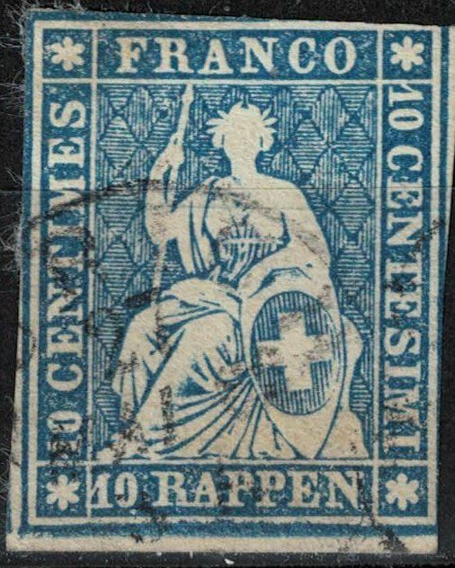Alle Briefmarken: Strubel 23 gestempelt – Gebraucht aus Bern von bae_958f