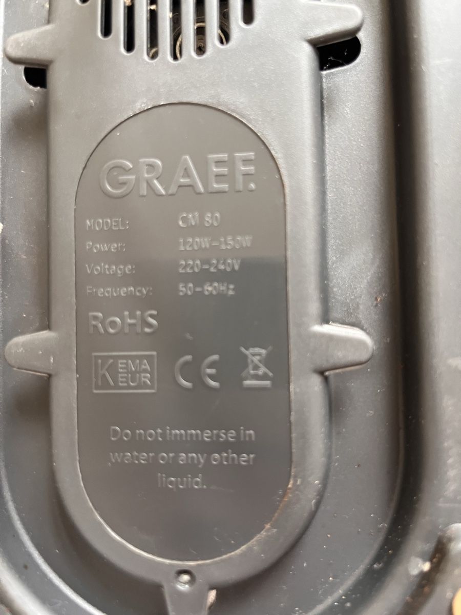 Graef Elettrodomestici da cucina: Graef CM 80 Kaffeemühle Silber – Usato da Luzern venduto da Mostei 3