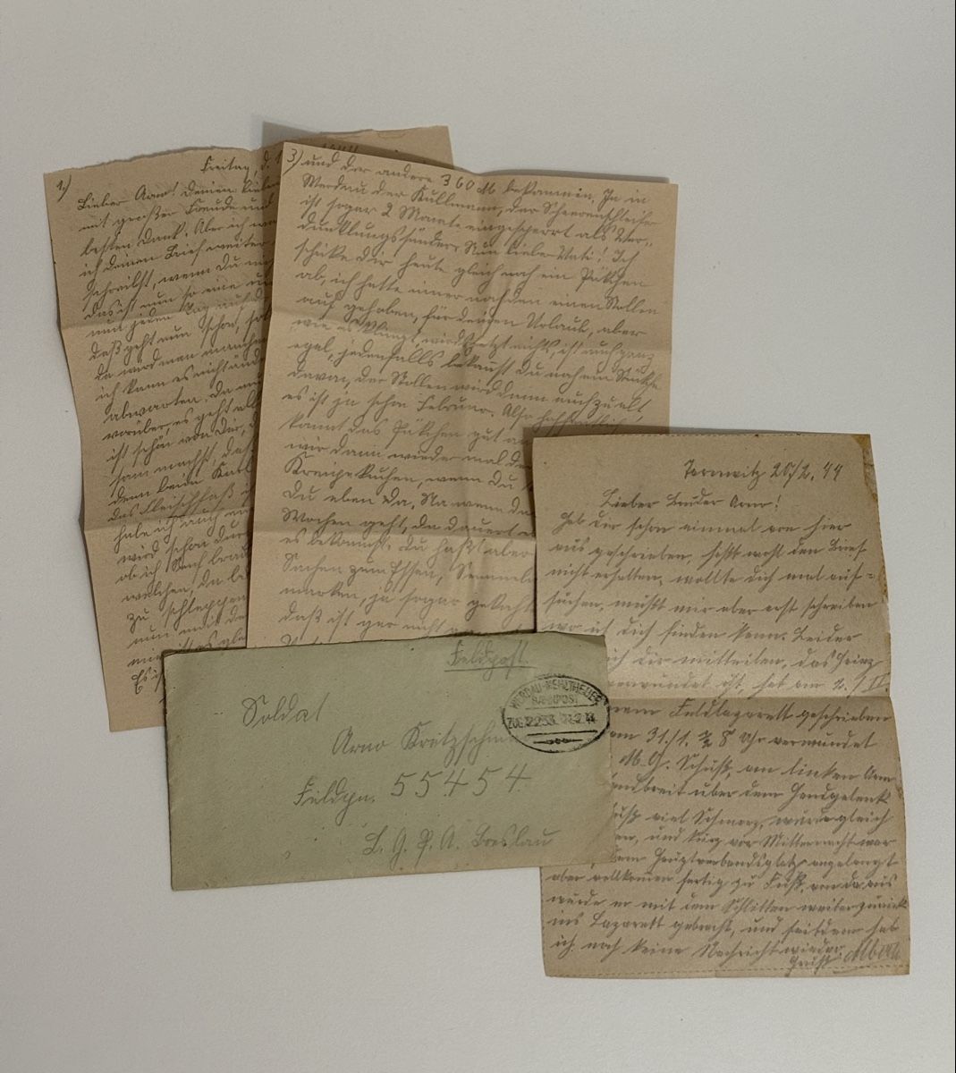 Documenti: 2. Weltkrieg Konvolut Feldpost – Usato da Goldach venduto da igwhitestar 2