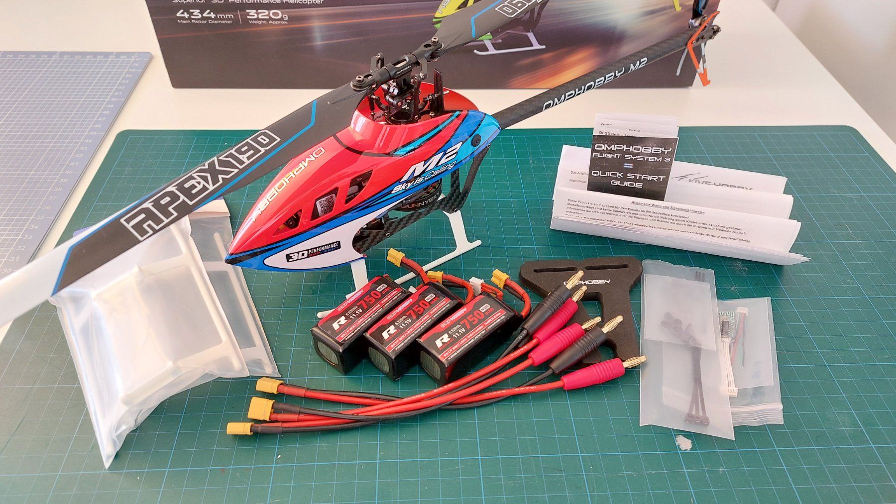 Omphobby Modellismo RC: OMP M2 V3 Pro Cosmic Orange, mit Jeti Empfänger – Usato da Hünenberg venduto da schulbe 6