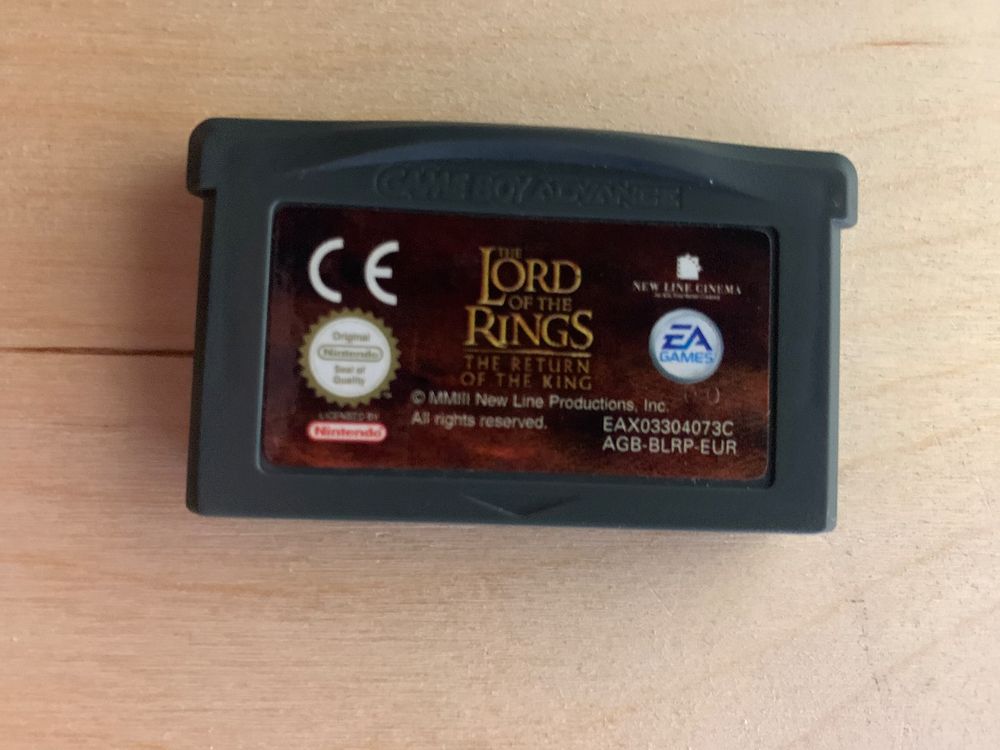 Lords Of The Rings Sur Game Boy Advance – Jeu D’occasion En Très Bon état