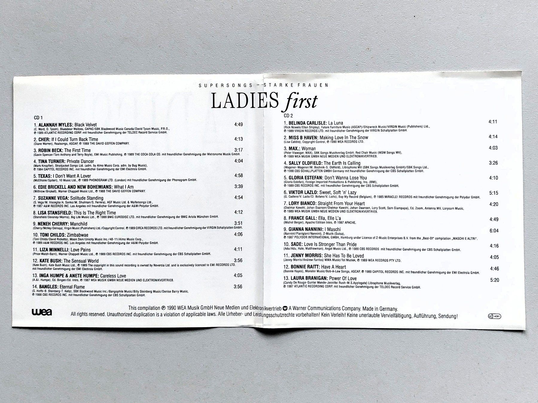 CD: Doppel-CD Ladys First (1990) – Usato da Rickenbach ZH venduto da Pabag 2