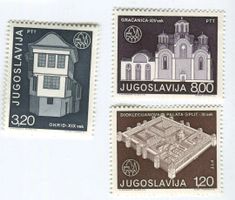 Briefmarken "Architektur". Jugoslawien