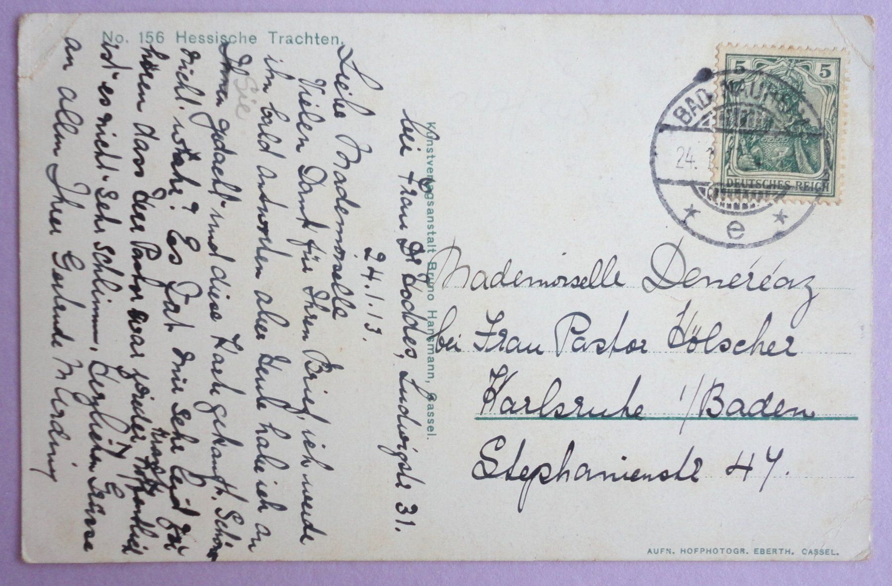 Cartes postales: Hessische Trachten – Défectueux à Fétigny par Billy2miny 1