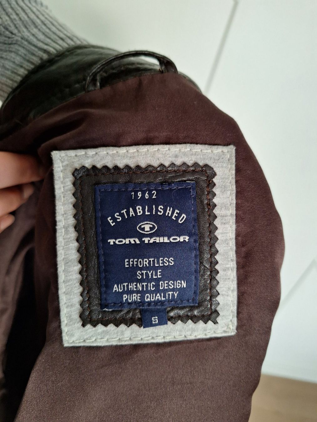 Tom Tailor Giacche: Lederjacke dunkelbraun – Usato da Einsiedeln venduto da kiphrajaya 3