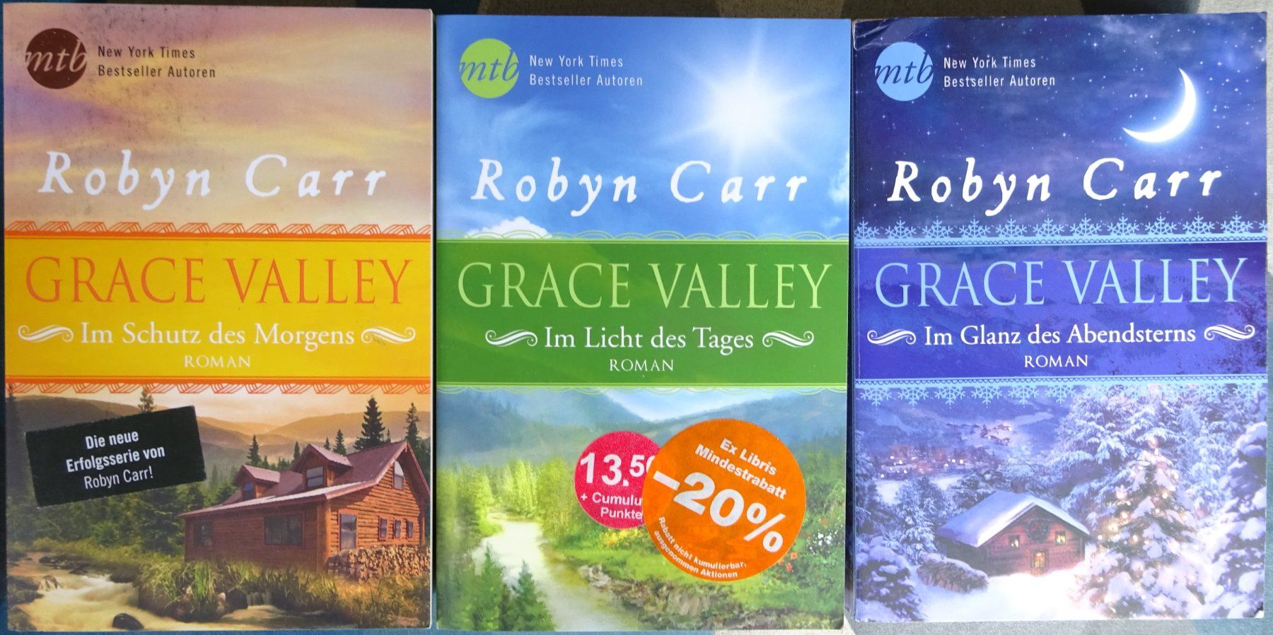 Bücher: 3 Bücher von Robyn Carr - "Grace Valley" – Gebraucht aus Bern von Hero2.0