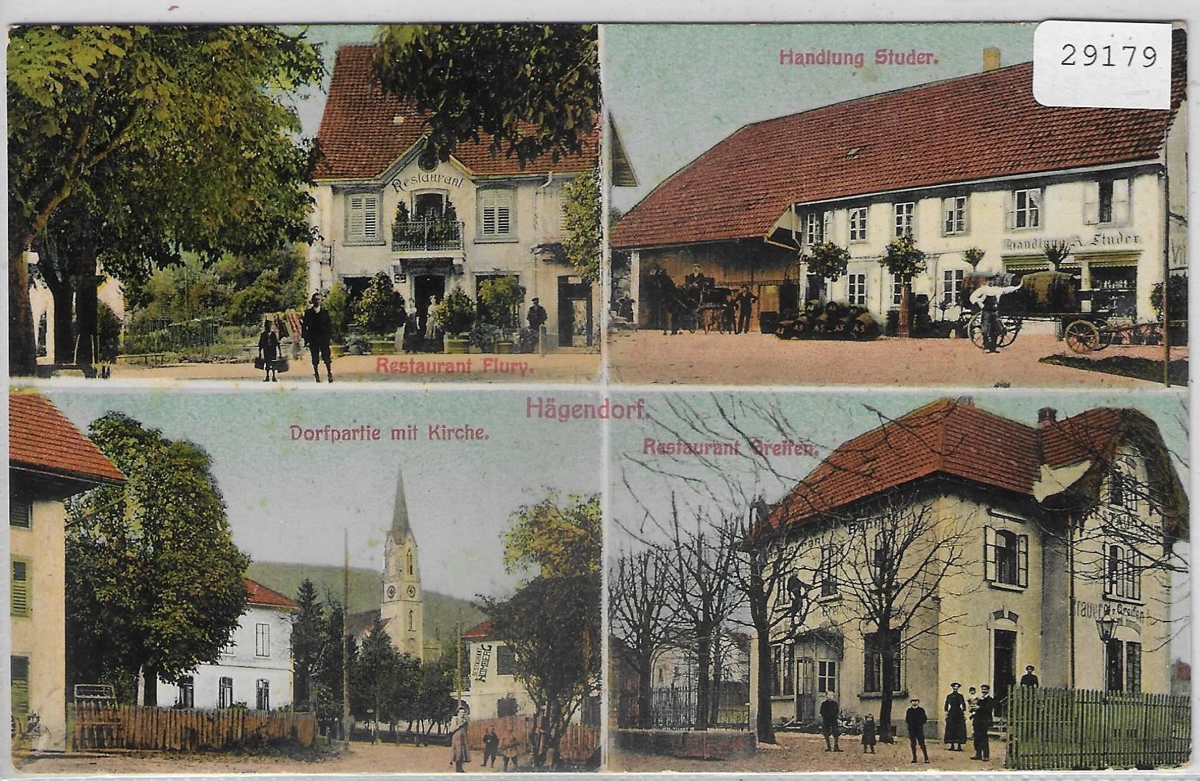 Cartes postales: Hägendorf - Restaurant Flury, Handlung – D'occasion à Ettingen par Kartenplanet
