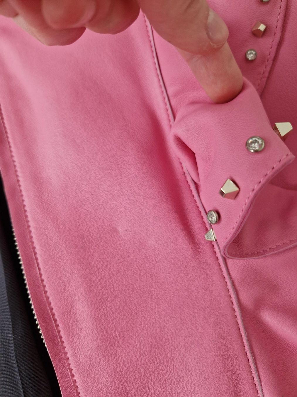 Giacche: Uterque Lederjacke pink Gr. M/L – Nuovo e nell'imballaggio originale da Erlinsbach SO venduto da ULIKH 9