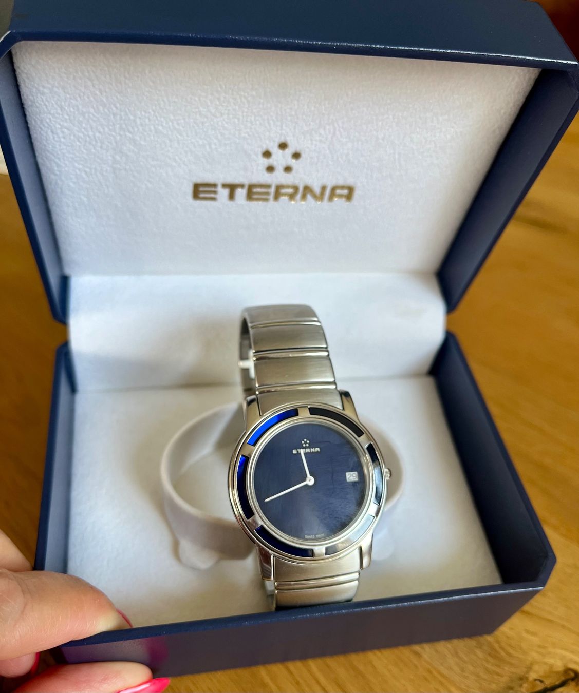Eterna Orologi: Eterna Galaxis Blue Armbanduhr – Usato da Moosleerau venduto da MiBan