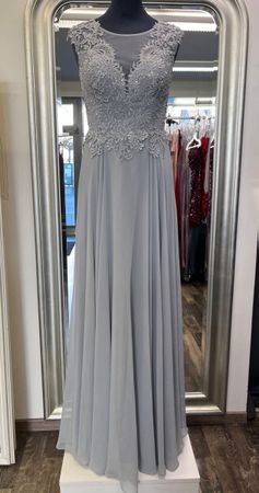 Elegantes Abendkleid, Gr. 36,Spitze, Grau, Fest, Hochzeit