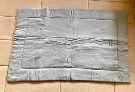 Julius Zöllner Krabbeldecke Musselin Farbe denim