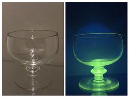 Schöne Glasschale für Konfekt, Eis, Dessert Schmuck Urangla
