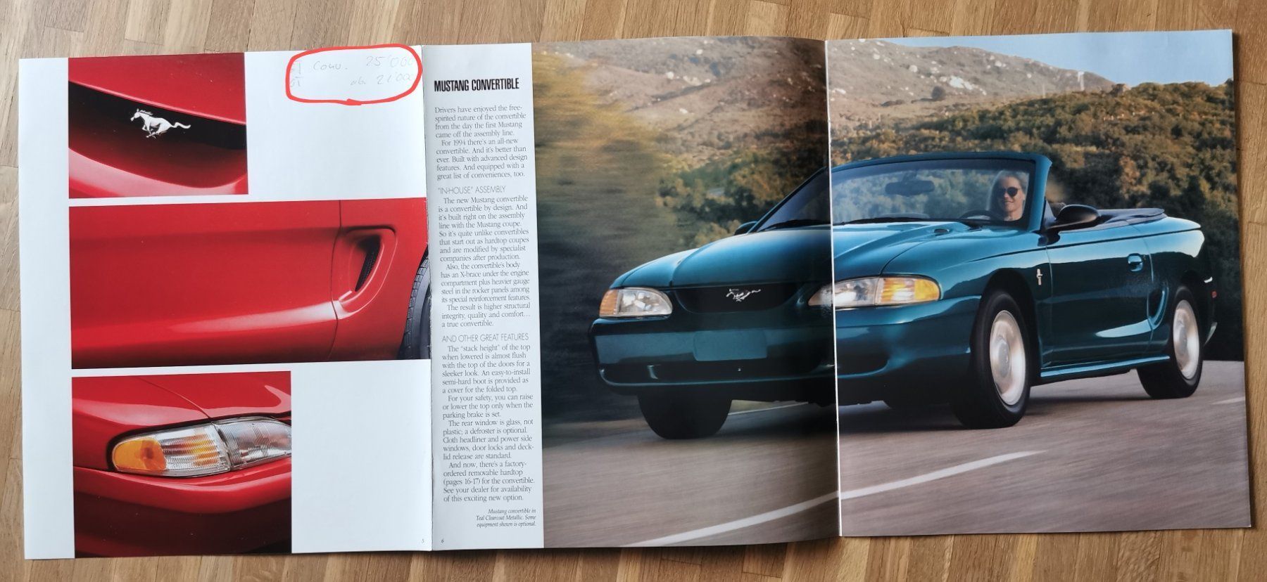 Ford Documenti: FORD MUSTANG 1994 – Usato da huenenberg venduto da Suizofelize 1