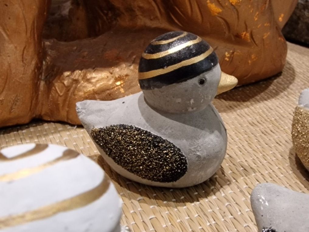 Statuette: Beton Entli Set 4 Stück – Nuovo e nell'imballaggio originale da Schaffhausen venduto da AtelierPudesco 2