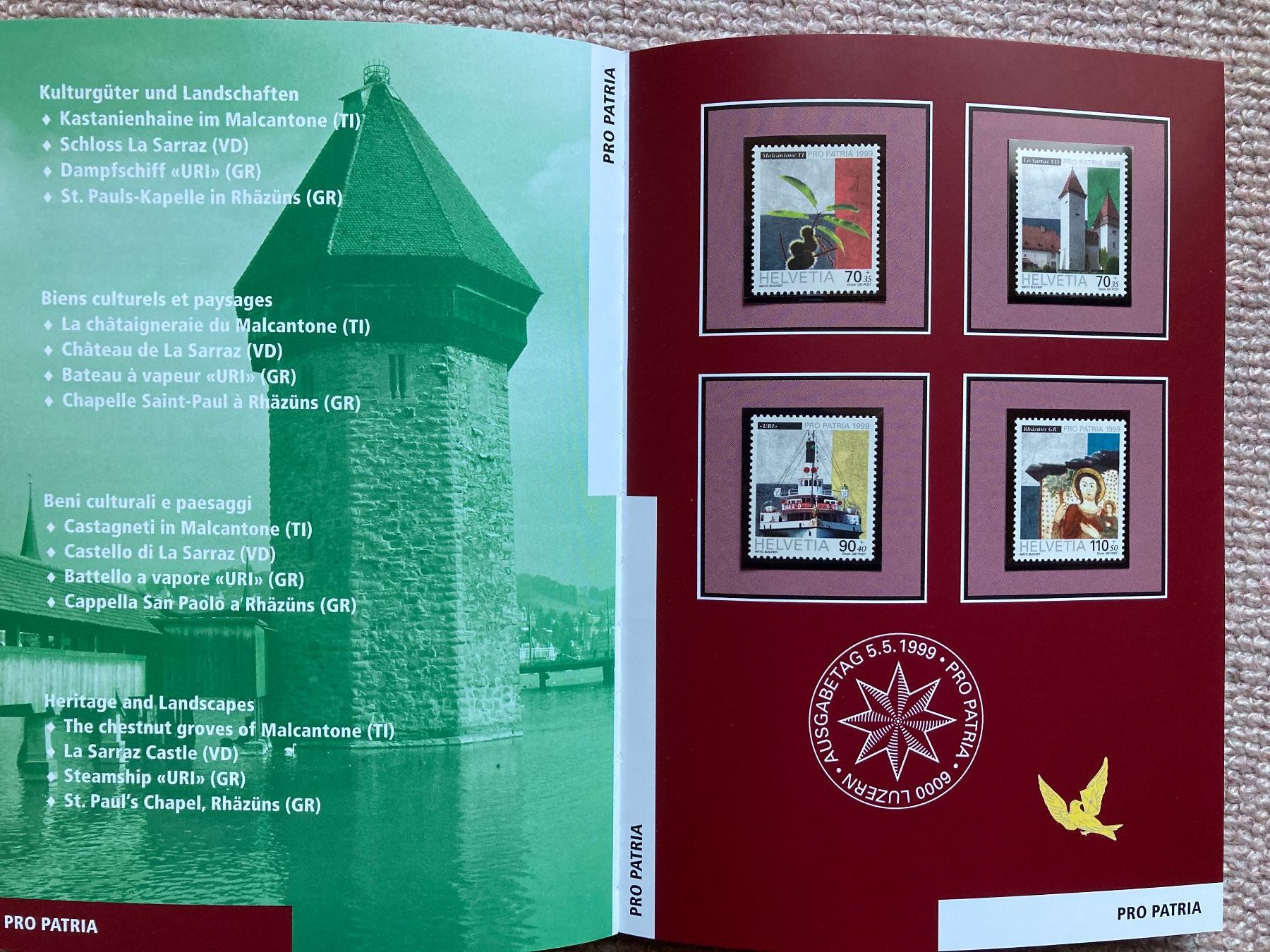 Alle Briefmarken: Jahrbuch 1999, postfrisch und komplett – Gebraucht aus Lütisburg von wiesenpippau 1